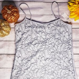 NEW Ann Taylor Lace Overlay Cami Top